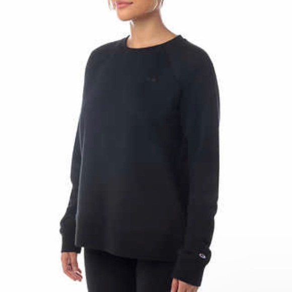 Champion Ladies' Sueded Fleece Crewneck - Picture 2 of 4